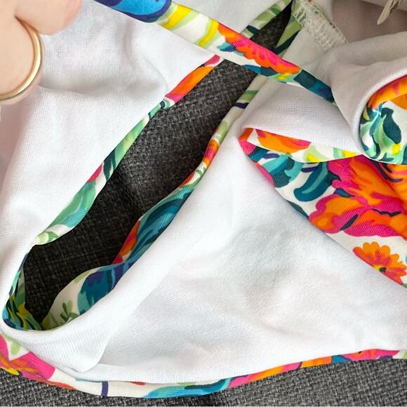 Gossard Floral 2 Piece Bikini Set Halter Neck Swimsuit Woman size XS - Picture 8 of 13